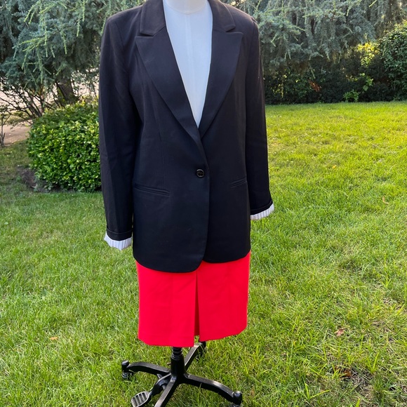 Loft Orange A-line  skirt . - Picture 7 of 8